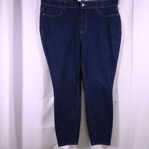 Wonderly Womens 18W 38x27 Blue Pull-On High Rise Waist Jegging Jean Leggings